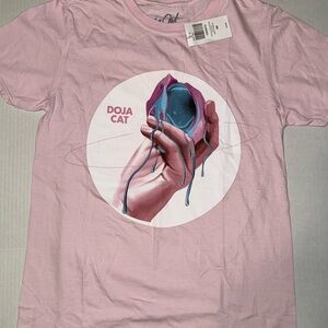 Doja Cat Graphic Pink T-Shirt Size Small NWT